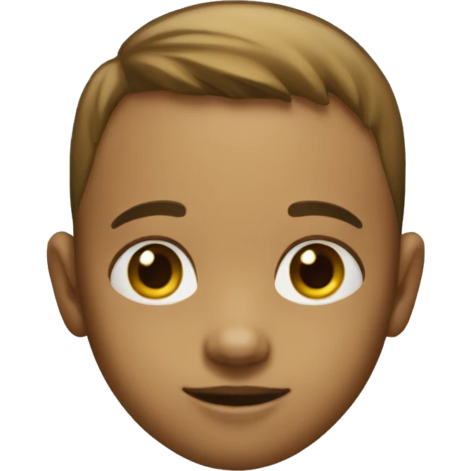 Small kid with a big head emoji