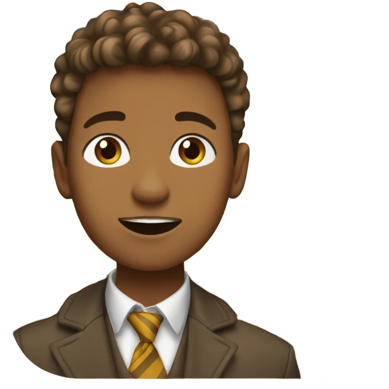 A very sophisticated by light brown skin teen boy in front of big ben in London emoji