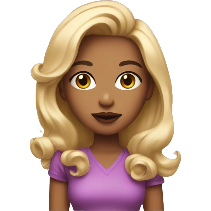Girl with a lipgloss  emoji