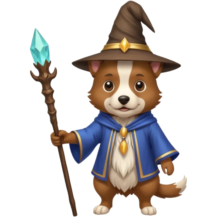 Dog wizard emoji