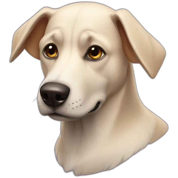 chien chauve emoji