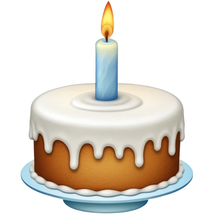 cake turned off candle emoji