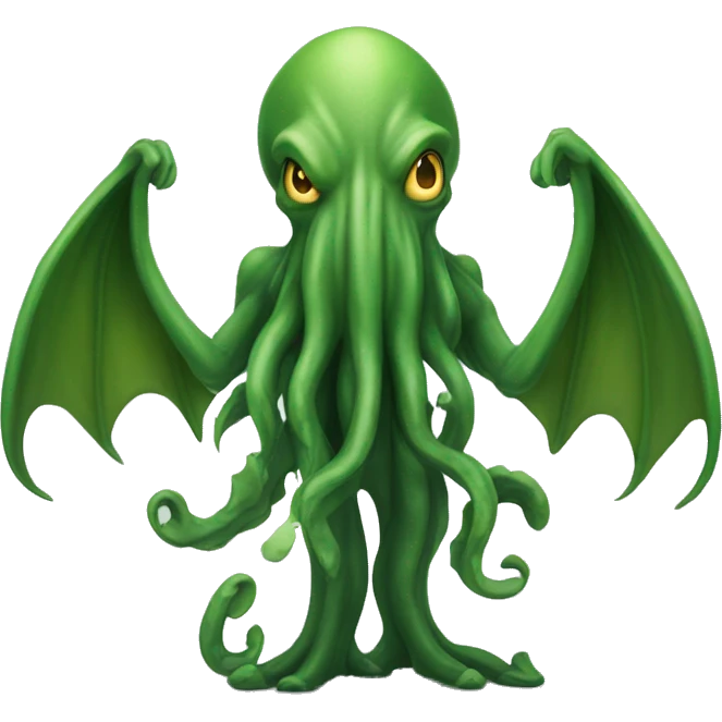 Cthulhu posing T-pose emoji
