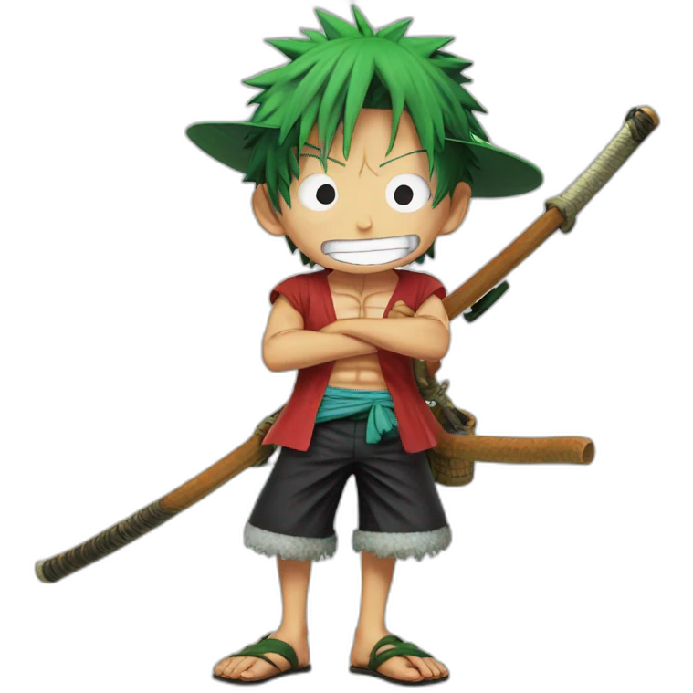Luffy sur zoro emoji