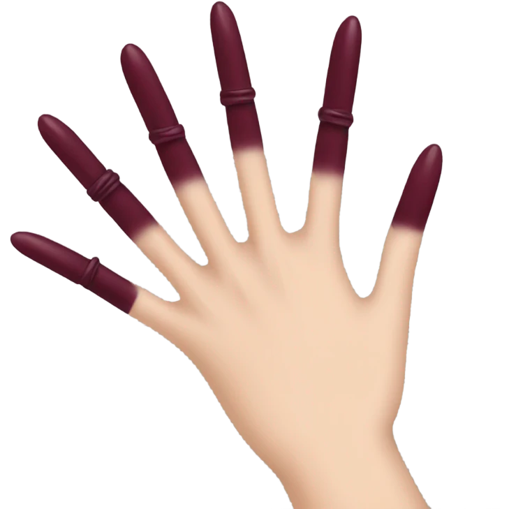 burgundy 💅  emoji