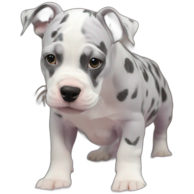 Lilac tri Merle pocket bully emoji