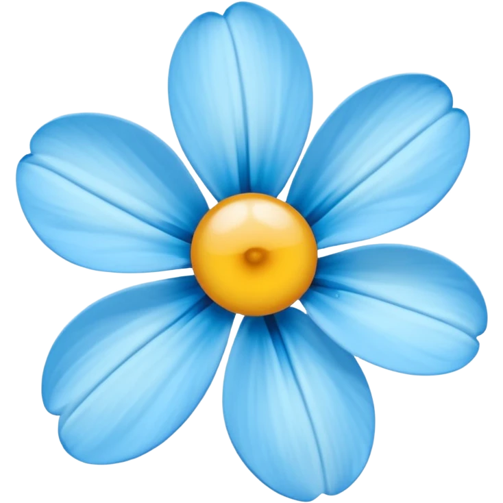 fiore blu emoji