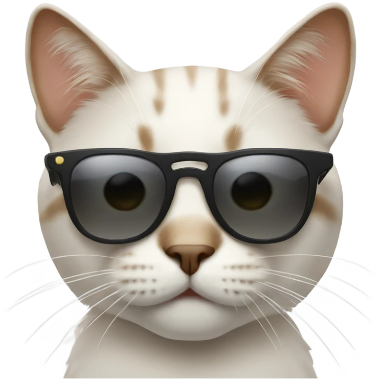 Cat wearing sunglasses  emoji