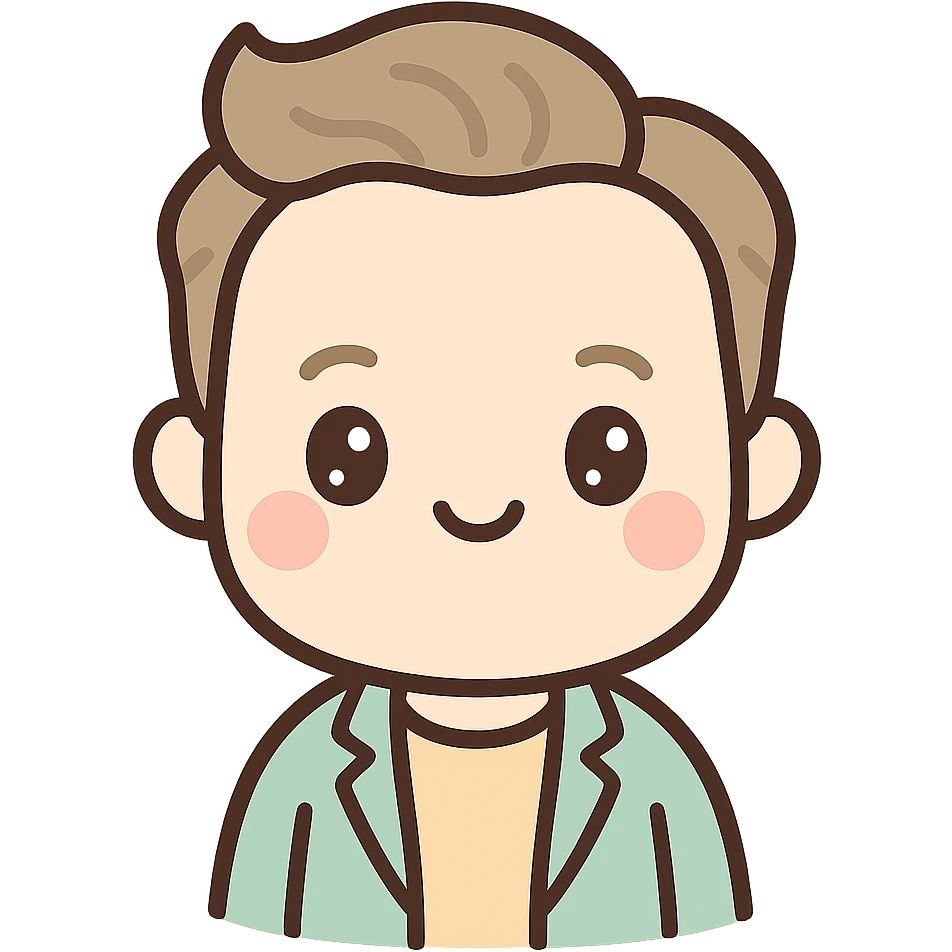 cute kawaii style character inspired by Elon Musk, with distinctive features emoji