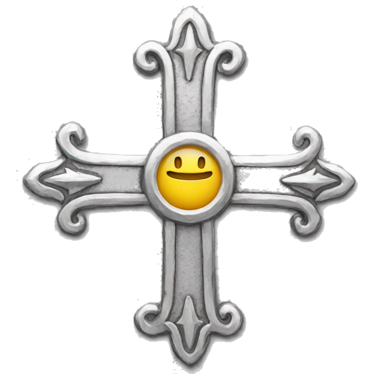 Croix en argent  emoji
