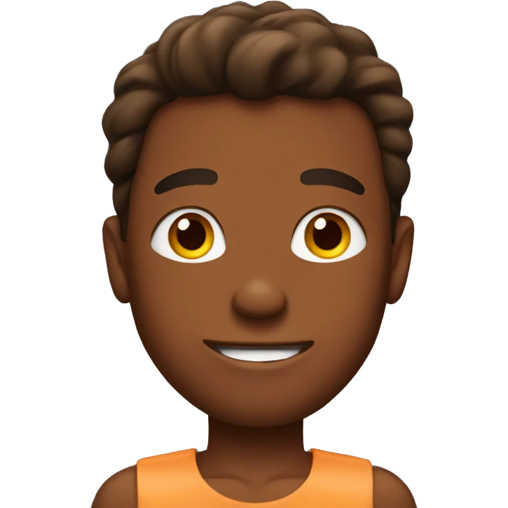 Brown skin  guy with Muscles emoji