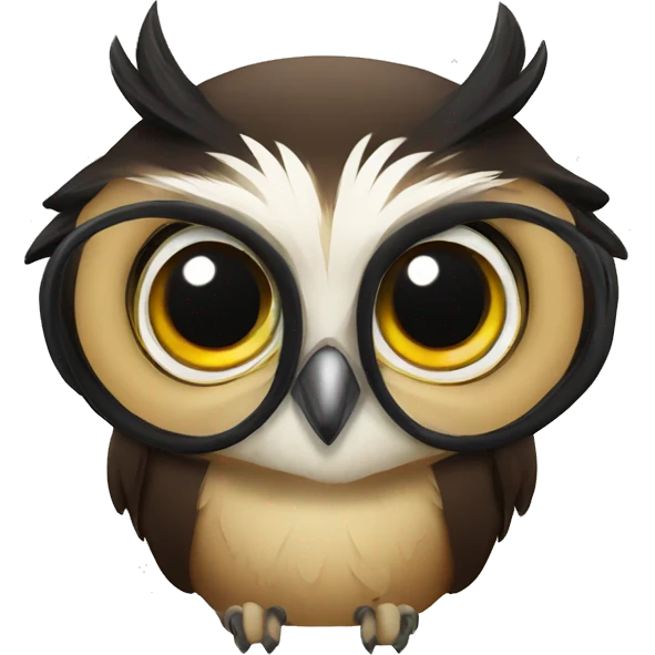 Spectacled owl emoji