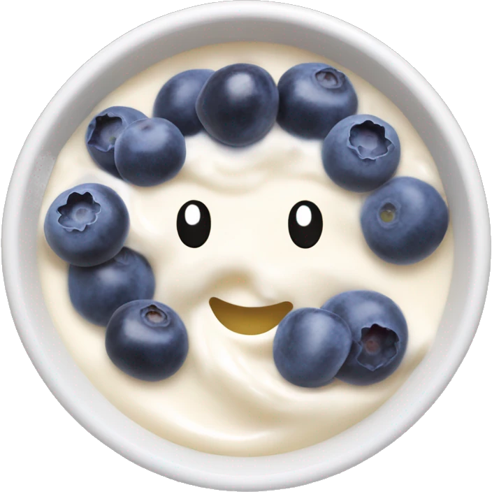Blueberry yogurt bowl emoji