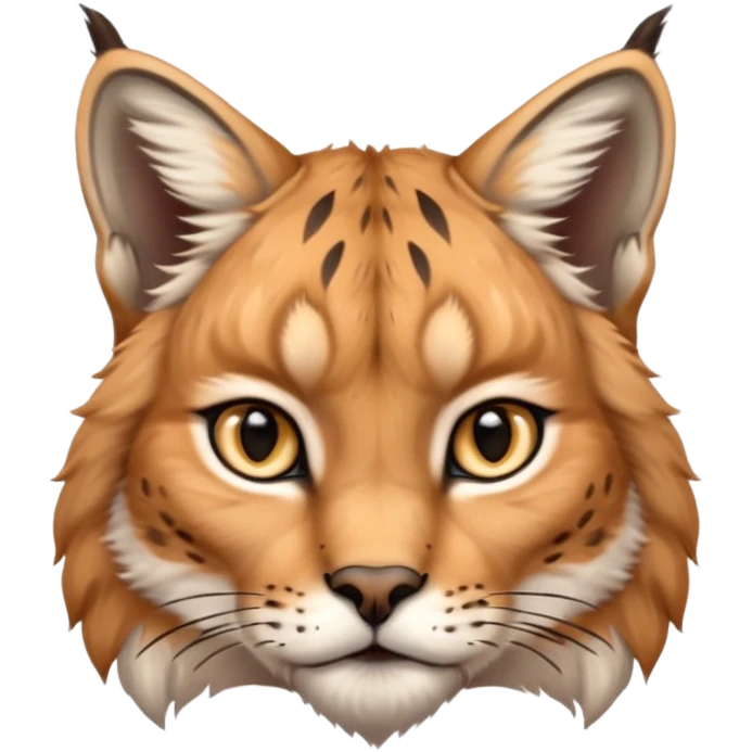 A high-resolution photo-realistic digital illustration of a majestic lynx, chest upward A high-resolution, photo-realistic digital illustration of a majestic young Eurasian lynx, shown from the shoulder upwards with markings emoji