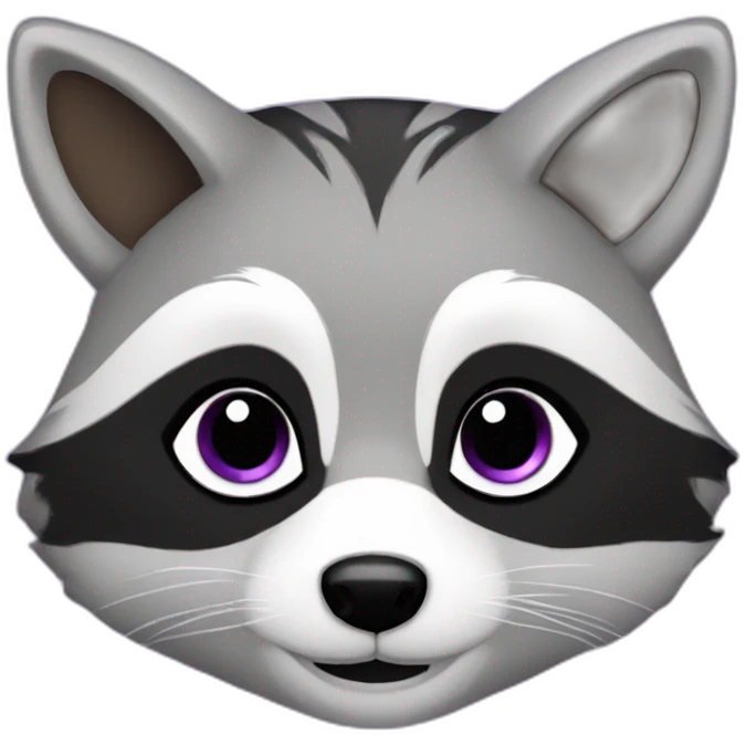 Purple raccoon Meine liebe emoji
