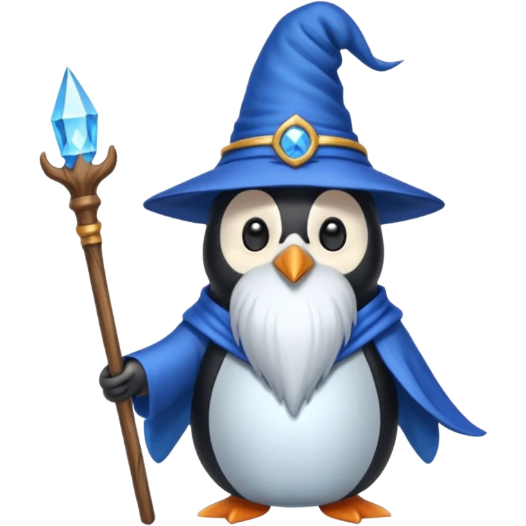 Penguin Wizard emoji
