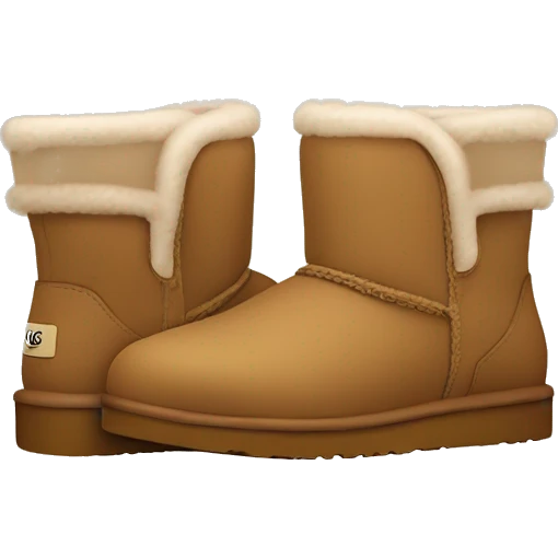 Light brown Ugg tasmans emoji
