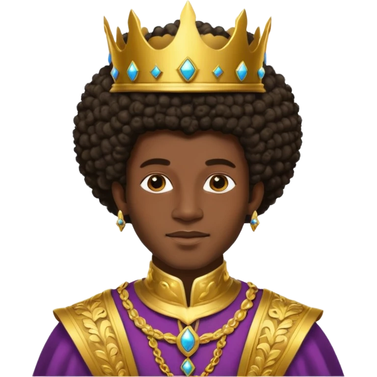 Afro prince emoji