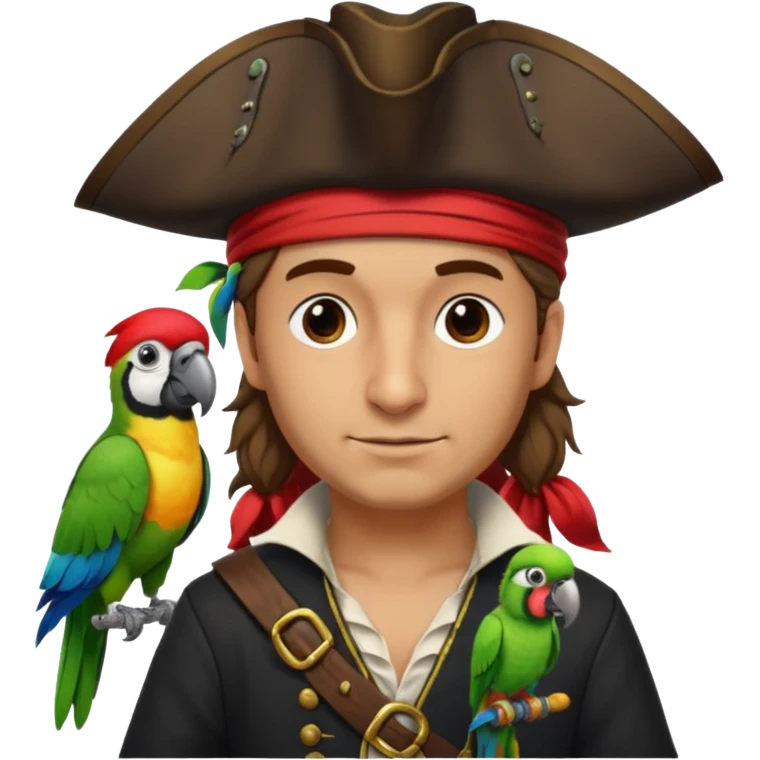 pirate and parrot emoji