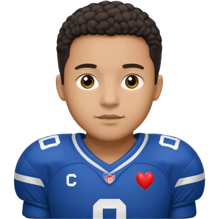 Gabe playing football team mixed race emoji