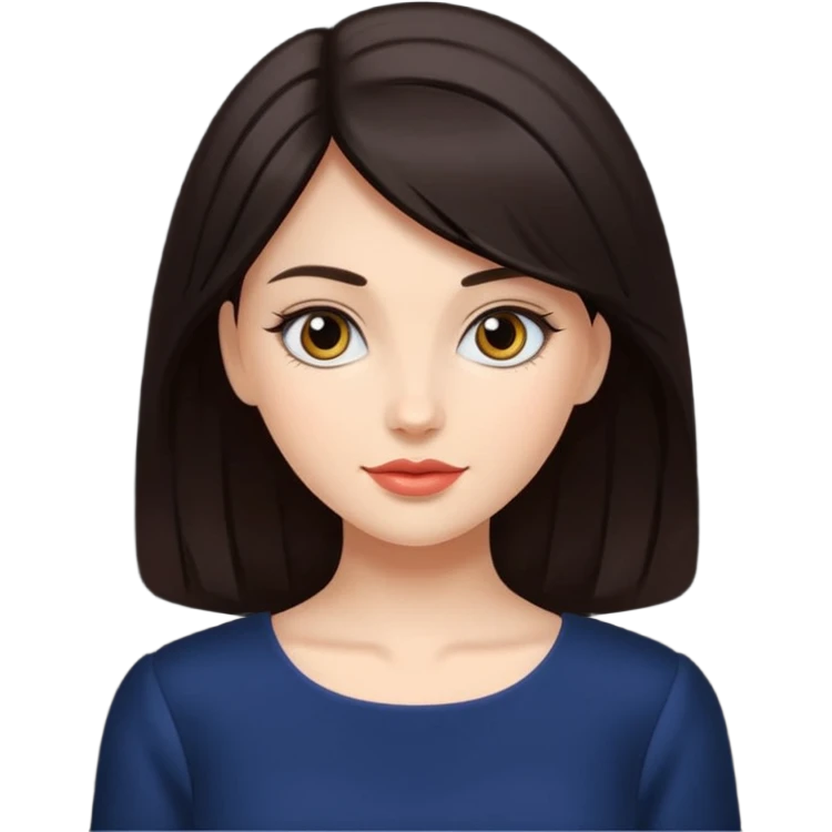 Fair-skin-elegant-girl-in-dark-hair emoji