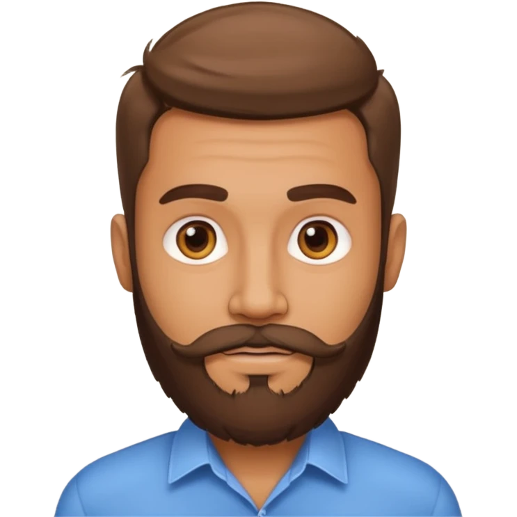 different beard emoji