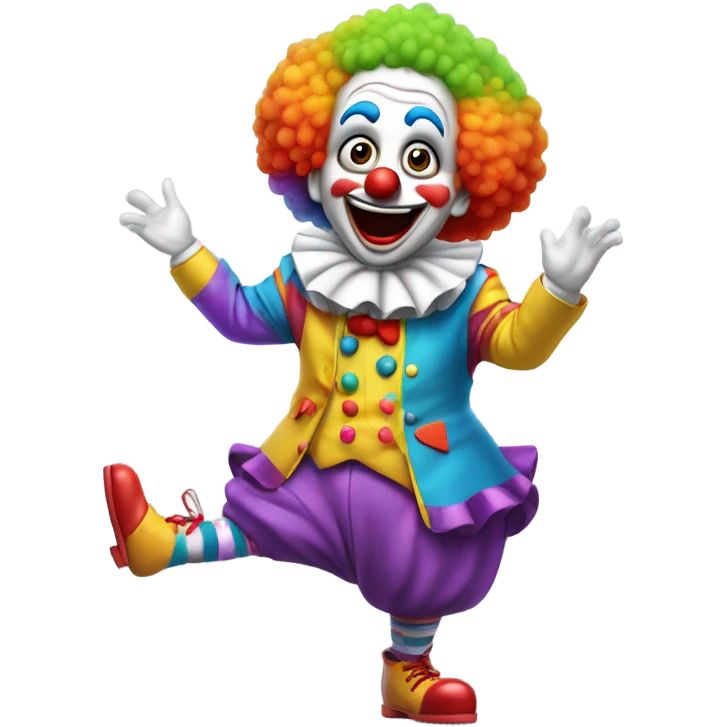Clown farting emoji