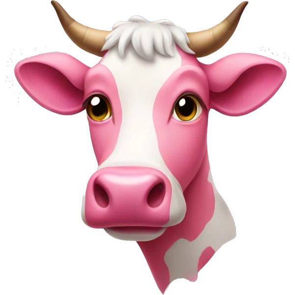 pink cow  emoji