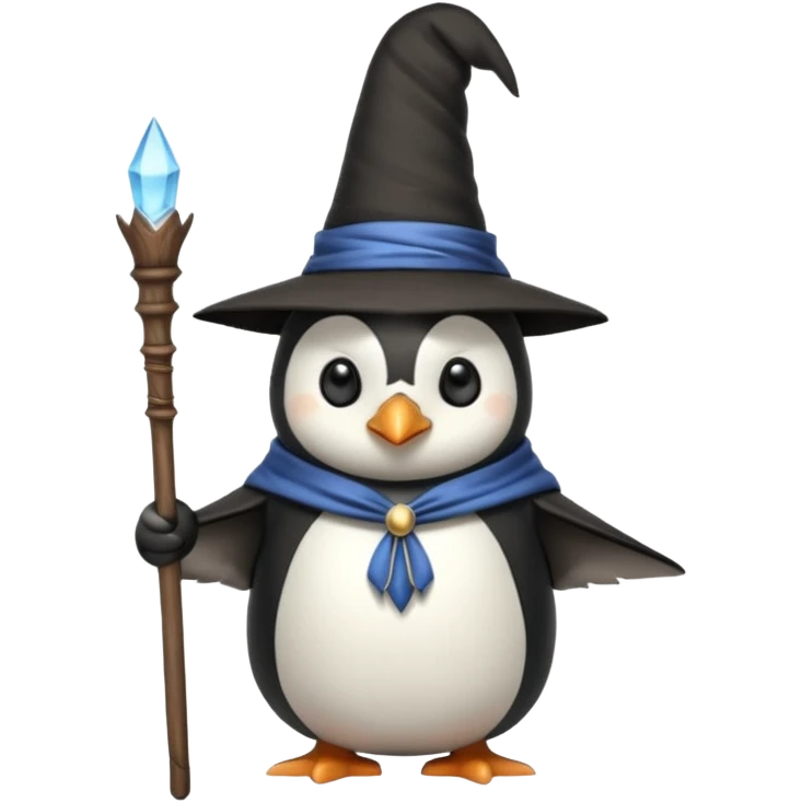 Penguin Wizard emoji