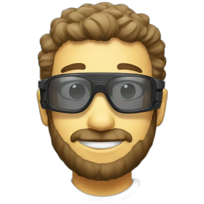 daisy X tactical glasses, on a white background, emoji
