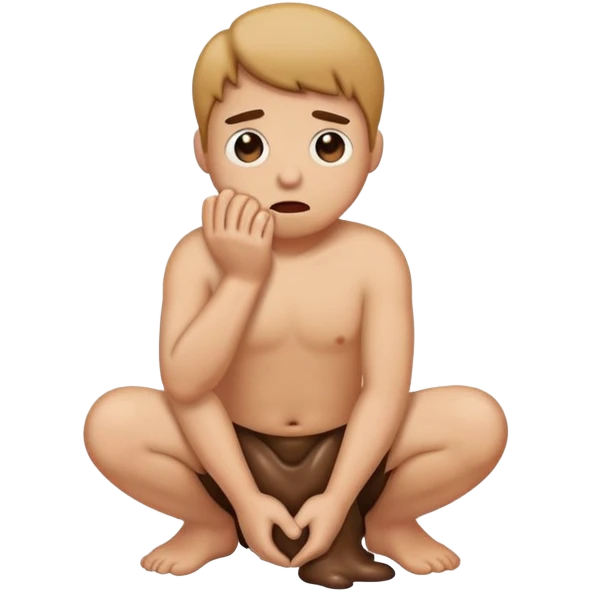 struggling to hold in poop emoji
