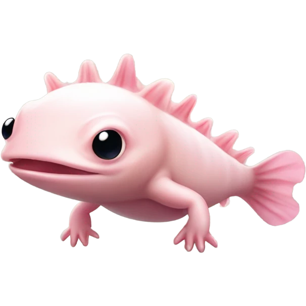 Cute axolotl  emoji