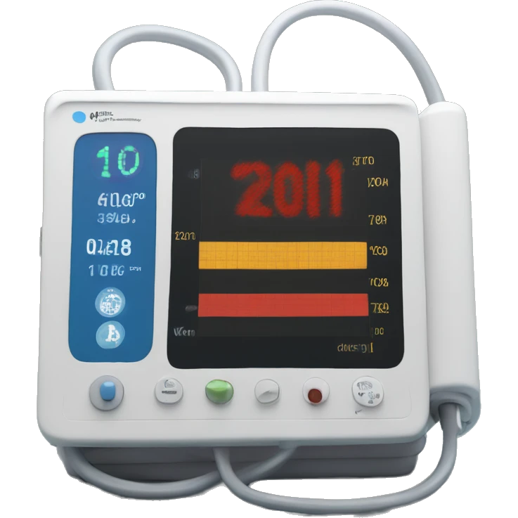 Blood pressure monitor in an intensive care unit  emoji