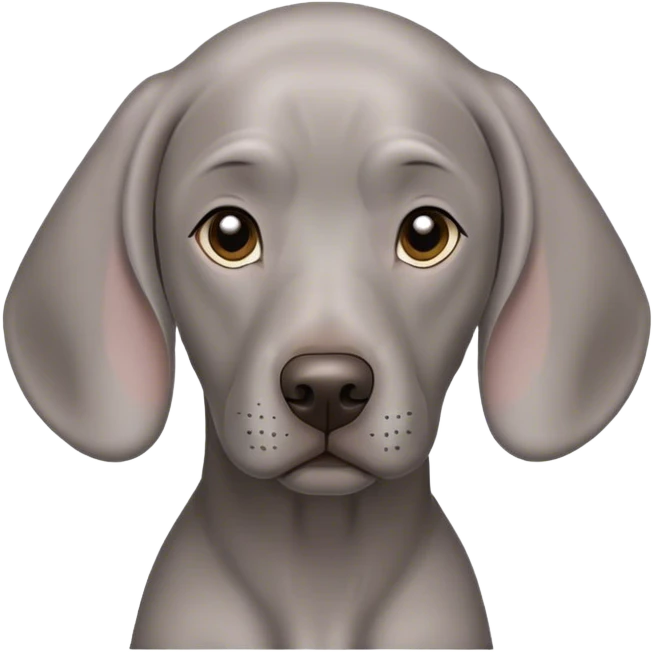 weimaraner dog emoji
