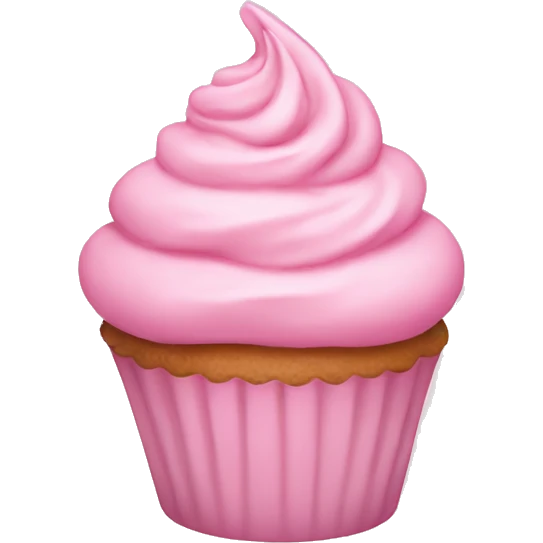 pastel pink capcake emoji