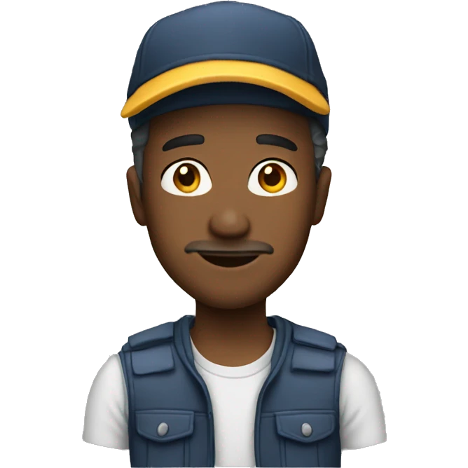 man with cap emoji
