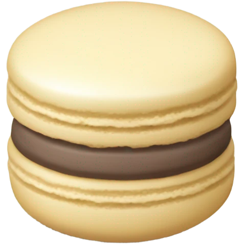 Vanilla macaroon emoji