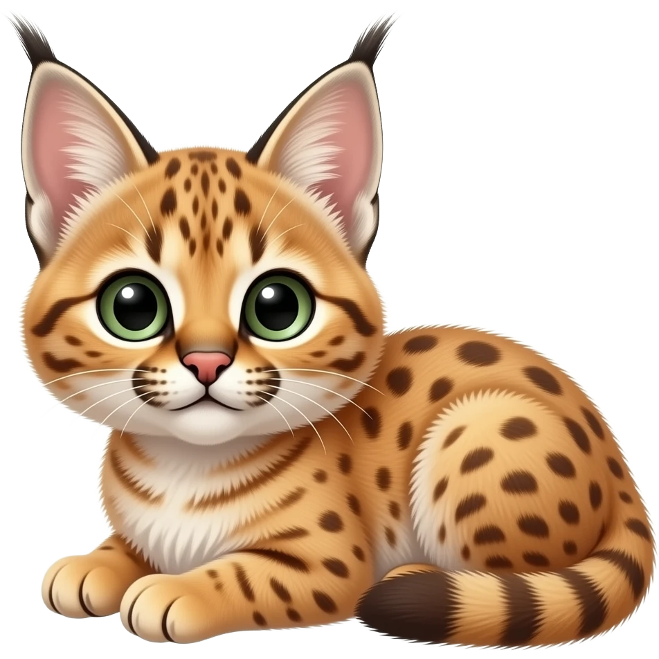 Caracal baby floppa cat emoji