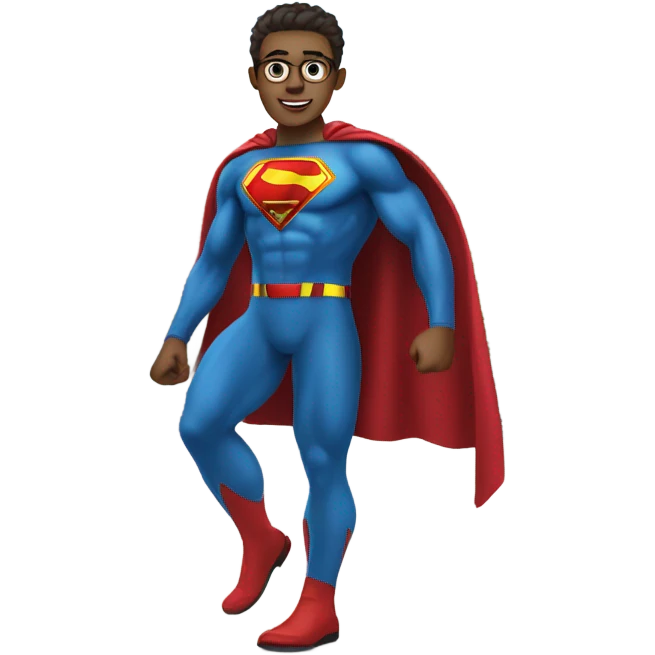 super-man go to school  emoji