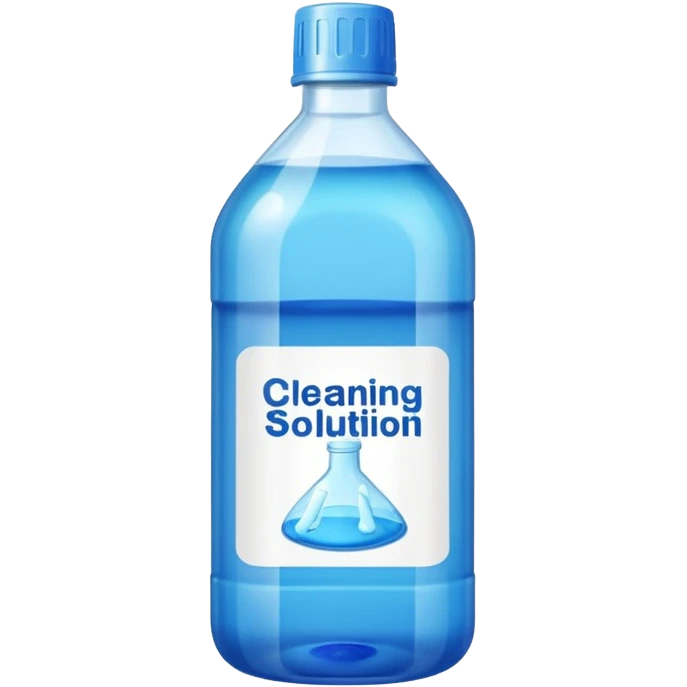 nettoyant avec ecriture emoji