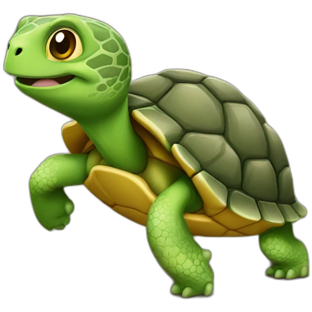 Chat sur tortue  emoji