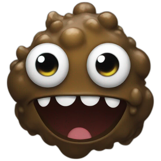 Poo monster emoji