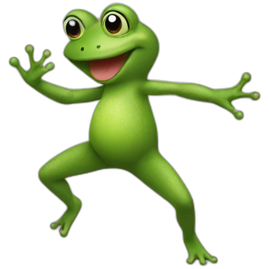 Dancing frog emoji