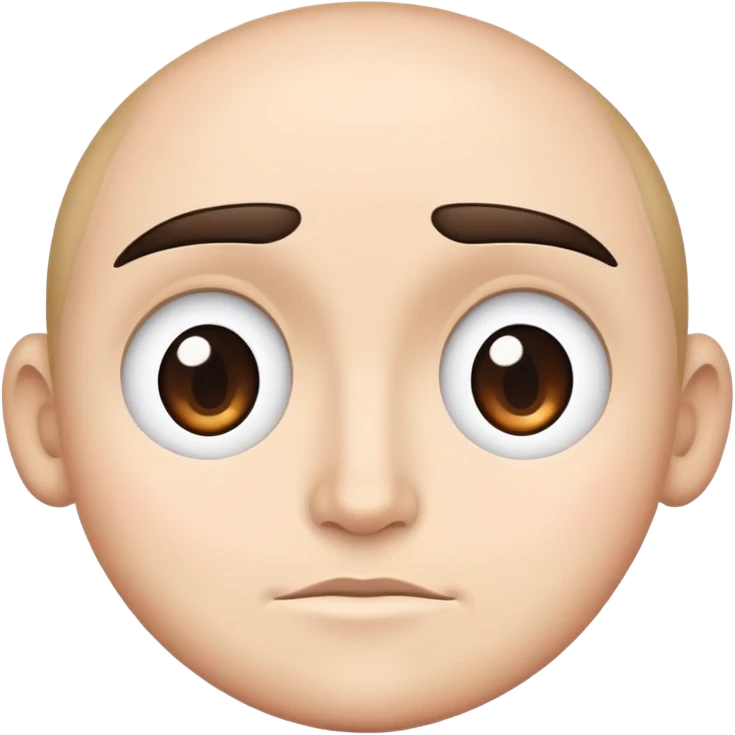 One eyebrow raised cartoon emoji face emoji
