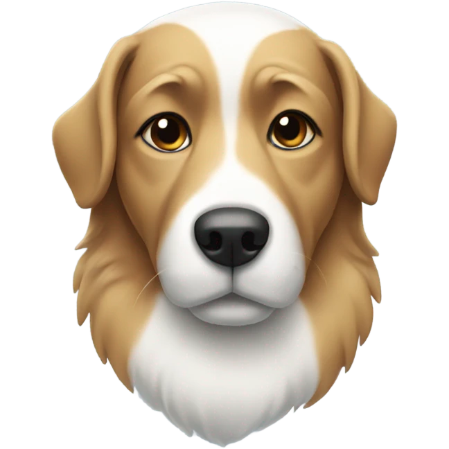 Dog in the snow emoji