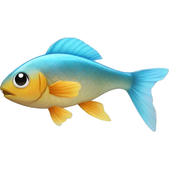 Fish swim in transparent shoes emoji