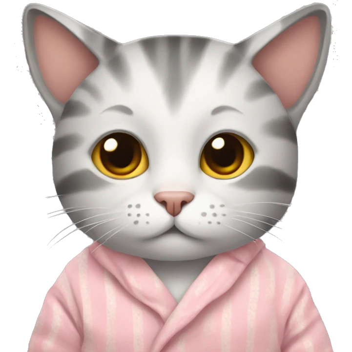 cat in pyjama emoji