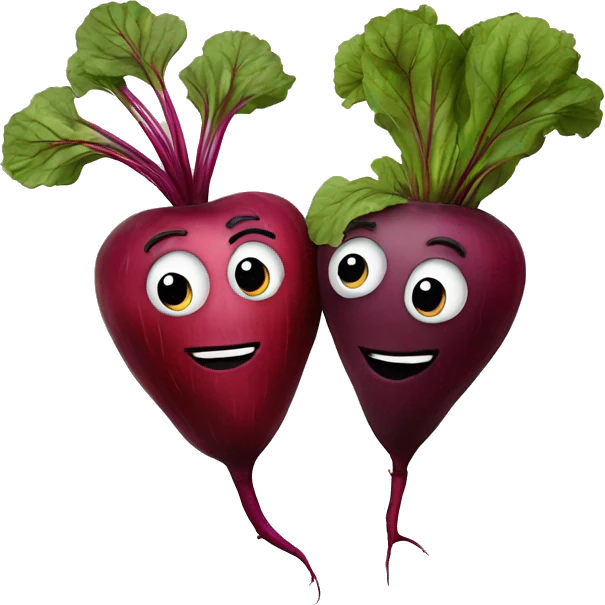 two beets in love  emoji