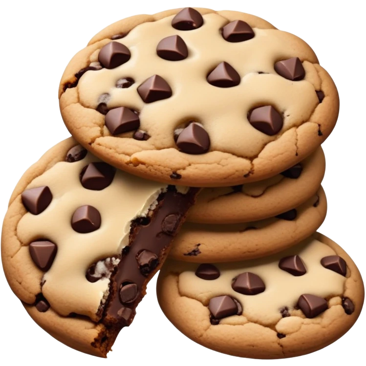 Double chocolate chip cookie  emoji