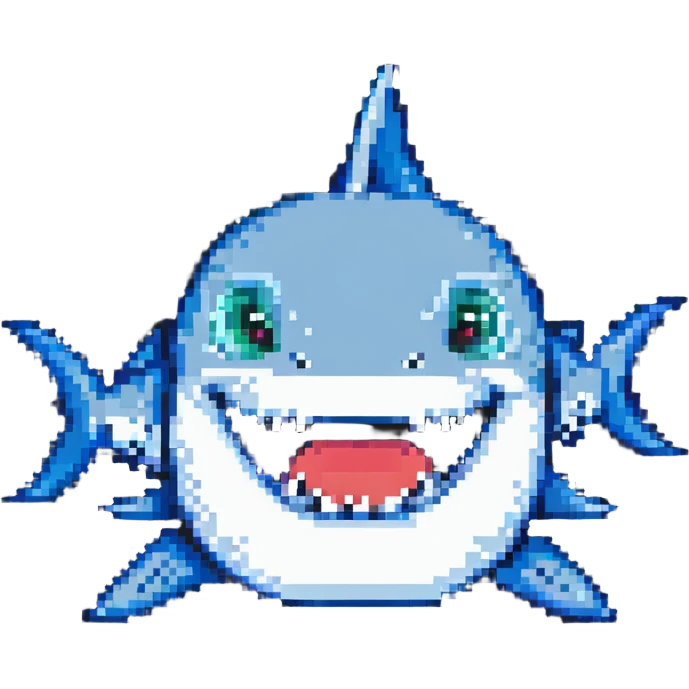 Shark from the meme tralalero tralala emoji